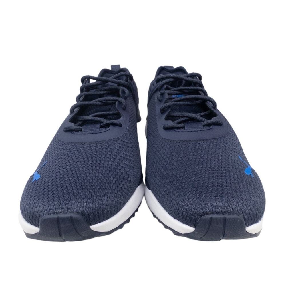 New PUMA Men's PC Runner Sneaker Shoes Navy Blue White 9 or 13 - Picture 4 of 6